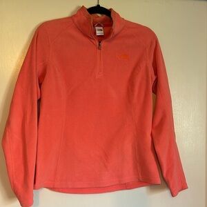 The north face quarter zip fleece top